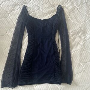 Lucy in the Sky Midnight Blue Long Sleeve Dress